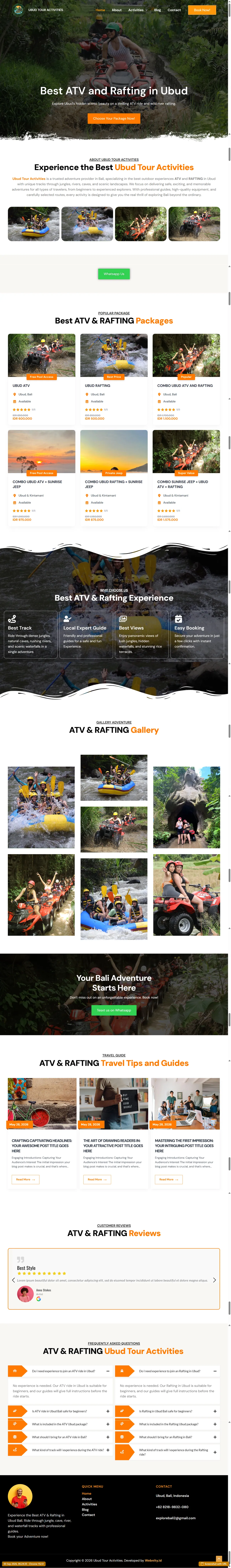 Ubud Tour Activities Preview